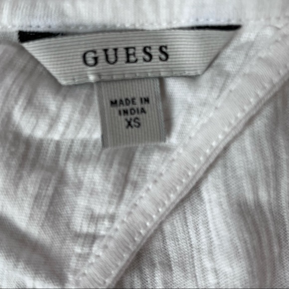 Guess inspirational quote open back tee shirt, XS - Picture 3 of 8